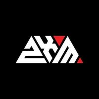 création de logo de lettre triangle zxm avec forme de triangle. monogramme de conception de logo triangle zxm. modèle de logo vectoriel triangle zxm avec couleur rouge. logo triangulaire zxm logo simple, élégant et luxueux. zxm