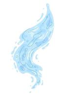 éclaboussure d'eau, figure de vague. illustration vectorielle vecteur