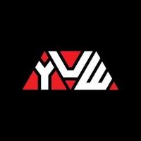 création de logo de lettre triangle yuw avec forme de triangle. monogramme de conception de logo triangle yuw. modèle de logo vectoriel triangle yuw avec couleur rouge. yuw logo triangulaire logo simple, élégant et luxueux. youw