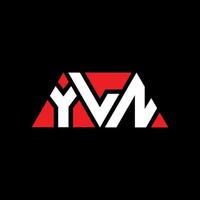 création de logo de lettre triangle yln avec forme de triangle. monogramme de conception de logo triangle yln. modèle de logo vectoriel triangle yln avec couleur rouge. logo triangulaire yln logo simple, élégant et luxueux. yln