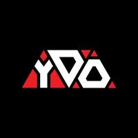 création de logo de lettre triangle ydo avec forme de triangle. monogramme de conception de logo triangle ydo. modèle de logo vectoriel triangle ydo avec couleur rouge. logo triangulaire ydo logo simple, élégant et luxueux. ydo