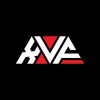 création de logo de lettre triangle xvf avec forme de triangle. monogramme de conception de logo triangle xvf. modèle de logo vectoriel triangle xvf avec couleur rouge. xvf logo triangulaire logo simple, élégant et luxueux. xvf