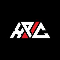 création de logo de lettre triangle xpc avec forme de triangle. monogramme de conception de logo triangle xpc. modèle de logo vectoriel xpc triangle avec couleur rouge. logo triangulaire xpc logo simple, élégant et luxueux. xpc