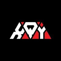 création de logo de lettre triangle xqy avec forme de triangle. monogramme de conception de logo triangle xqy. modèle de logo vectoriel triangle xqy avec couleur rouge. logo triangulaire xqy logo simple, élégant et luxueux. xqy