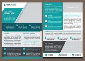 bulletin d'études de cas pour les entreprises vecteur