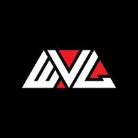 création de logo de lettre triangle wvl avec forme de triangle. monogramme de conception de logo triangle wvl. modèle de logo vectoriel triangle wvl avec couleur rouge. logo triangulaire wvl logo simple, élégant et luxueux. wvl