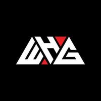 création de logo de lettre triangle whg avec forme de triangle. monogramme de conception de logo triangle whg. modèle de logo vectoriel triangle whg avec couleur rouge. logo triangulaire whg logo simple, élégant et luxueux. whg