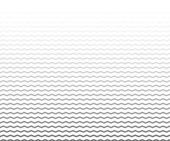 vague, motif de lignes en zigzag. ligne ondulée noire sur fond blanc. vecteur de texture - illustration