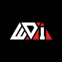 création de logo de lettre triangle wdi avec forme de triangle. monogramme de conception de logo triangle wdi. modèle de logo vectoriel triangle wdi avec couleur rouge. logo triangulaire wdi logo simple, élégant et luxueux. wdi