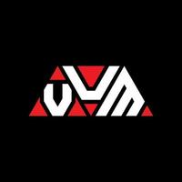 création de logo de lettre triangle vum avec forme de triangle. monogramme de conception de logo triangle vum. modèle de logo vectoriel triangle vum avec couleur rouge. vum logo triangulaire logo simple, élégant et luxueux. vum