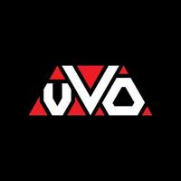 création de logo de lettre triangle vvo avec forme de triangle. monogramme de conception de logo triangle vvo. modèle de logo vectoriel triangle vvo avec couleur rouge. vvo logo triangulaire logo simple, élégant et luxueux. vvo