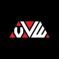 création de logo de lettre triangle vvw avec forme de triangle. monogramme de conception de logo triangle vvw. modèle de logo vectoriel triangle vvw avec couleur rouge. logo triangulaire vvw logo simple, élégant et luxueux. vvw