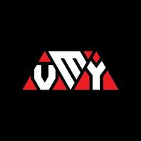 création de logo de lettre triangle vmy avec forme de triangle. monogramme de conception de logo vmy triangle. modèle de logo vectoriel vmy triangle avec couleur rouge. vmy logo triangulaire logo simple, élégant et luxueux. vmy