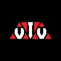 création de logo de lettre triangle viv avec forme de triangle. monogramme de conception de logo triangle viv. modèle de logo vectoriel triangle viv avec couleur rouge. logo triangulaire viv logo simple, élégant et luxueux. vive