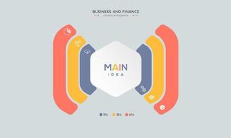 modèle infographique vectoriel rouge avec étiquette, cercles intégrés. concept d'entreprise avec 8 options. pour le contenu, le diagramme, l'organigramme, les étapes, les pièces, l'infographie de la chronologie, le flux de travail, la conception graphique