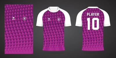 modèle de conception de sport maillot violet vecteur