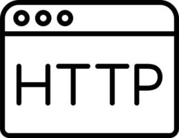 icône de ligne vectorielle https vecteur