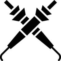 icône de vecteur de glyphe de pyrogravure