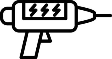 icône de ligne vectorielle perceuse à main vecteur