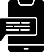 icône de glyphe de vecteur de smartphone