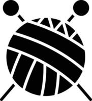 icône de vecteur de glyphe de tricot