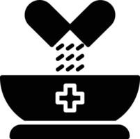 conception d'icône de glyphe de médecine vecteur