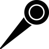 icône de vecteur de glyphe de broche