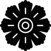 icône de glyphe d'hibiscus vecteur