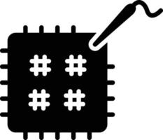icône de vecteur de glyphe de patch