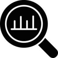 icône de vecteur de glyphe analyseur