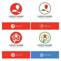 rechercher trouver des cartes de localisation de broches gps point logo design concept moderne illustration vectorielle vecteur