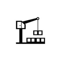 icônes de grue industrielle parfaites pour votre application, votre site Web ou vos projets supplémentaires vecteur