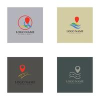 rechercher trouver des cartes de localisation de broches gps point logo design concept moderne illustration vectorielle vecteur