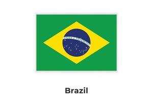 le drapeau national du brésil vecteur