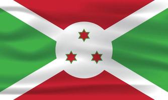 le drapeau national réaliste du burundi vecteur