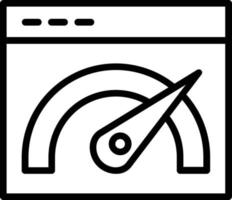 icône de ligne de vecteur de performance