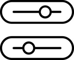 icône de ligne vectorielle de configuration vecteur