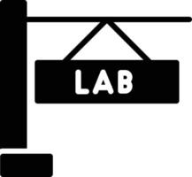 icône de glyphe de laboratoire vecteur