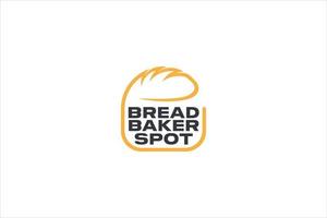 boulangerie pain magasin d'alimentation création de concept de logo vectoriel