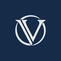vecteur de logo lettre v