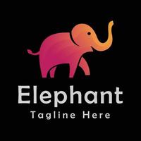 vecteur de logo éléphant