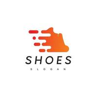 chaussures logo magasin de mode symbole vecteur