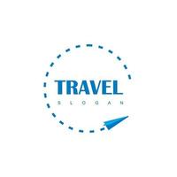 modèle de conception de logo d'agence de voyages et de voyages vecteur