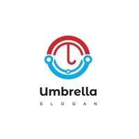 modèle de logo de parapluie vecteur