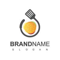 modèle de conception de logo de restaurant, illustration d'icône de cuisine vecteur