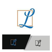 lettre l logo ou monogramme vecteur