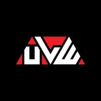 création de logo de lettre triangle ulw avec forme de triangle. monogramme de conception de logo triangle ulw. modèle de logo vectoriel triangle ulw avec couleur rouge. logo triangulaire ulw logo simple, élégant et luxueux. ulw