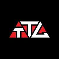 création de logo de lettre triangle ttl avec forme de triangle. monogramme de conception de logo triangle ttl. modèle de logo vectoriel triangle ttl avec couleur rouge. logo triangulaire ttl logo simple, élégant et luxueux. ttl