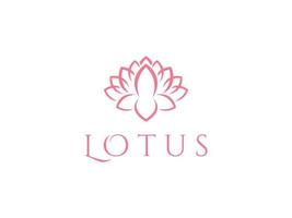 beauté élégante fleur de lotus spa logo design inspiration. utilisable pour les logos d'entreprise et de marque. élément de modèle de conception de logo vectoriel plat.