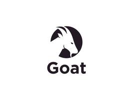 bouc de bélier bighorn, création de logo de mouton de corne. utilisable pour les logos d'entreprise et de marque. élément de modèle de conception de logo vectoriel plat.